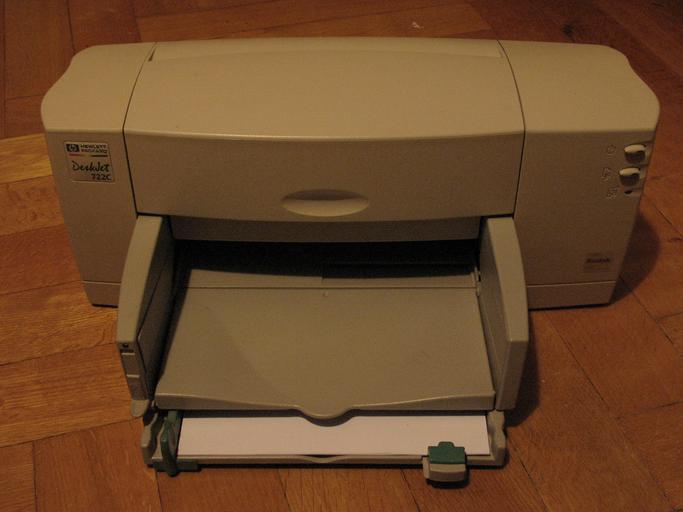 výstup tiskárny